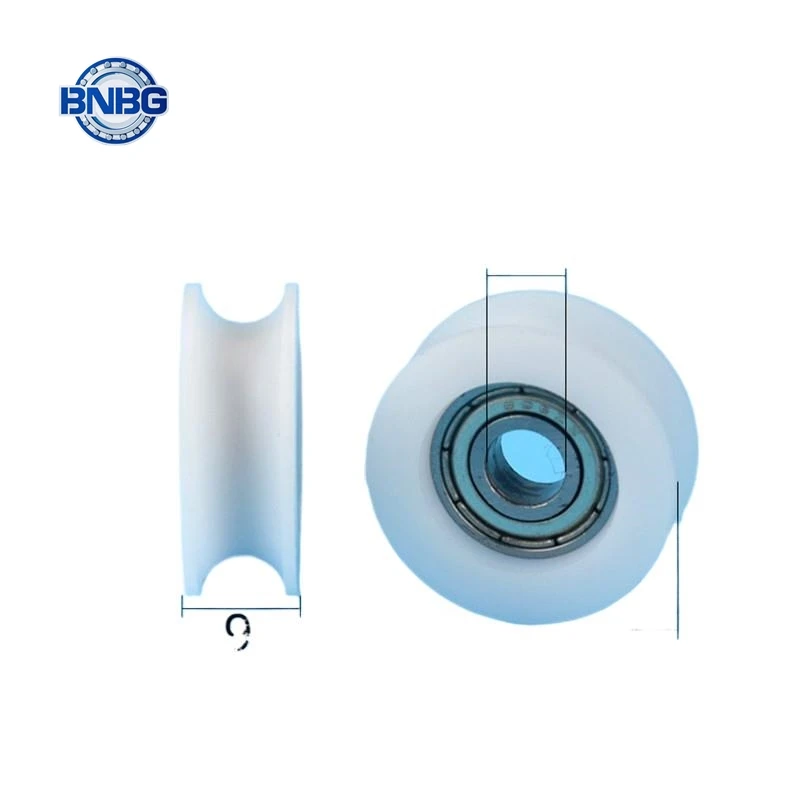 10pcs U Groove Plastic Coated Bearing 696ZZ 6*24*9mm Sliding Door Window POM Roller Wheel Nylon Pulley Bore 6mm Diameter 24mm