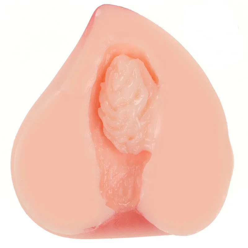 Peach Shape Male Masturbator Breasts Vagina Human Simulation Silicone Artificial Sex Toys Products Pussy for Adult Pocket Pussy