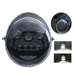 For Harley Vrod Black Headlight Lamp for Harley V Rod VROD VRSCA VRSC Headlight VRSC/V-ROD Motorcycle Vrod Led Halo Ring DRL