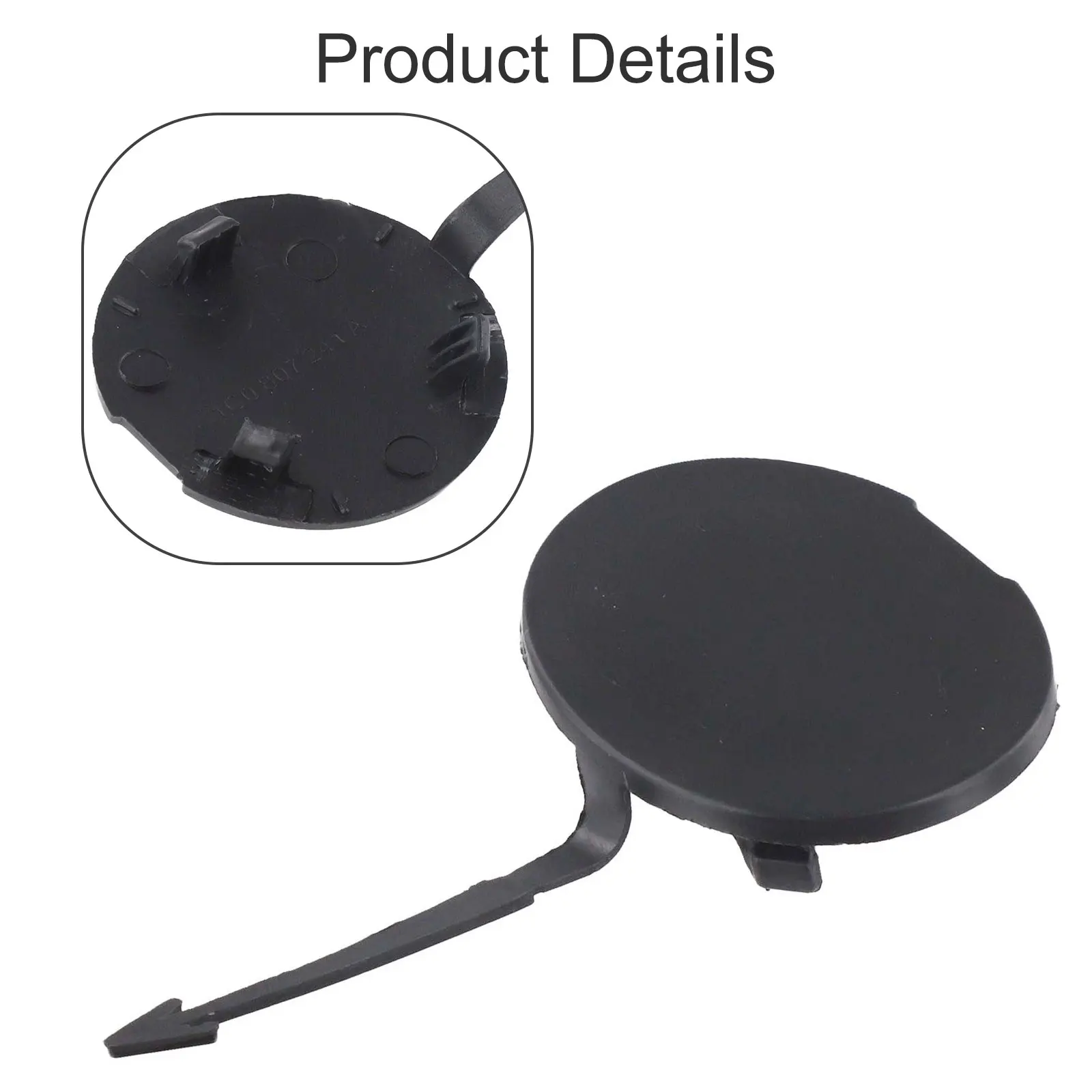 Tapa de la cubierta del gancho de remolque del parachoques delantero para 2006 2010 para Beetle 1 pieza de repuesto con número de pieza 1C0807241C Ajuste directo