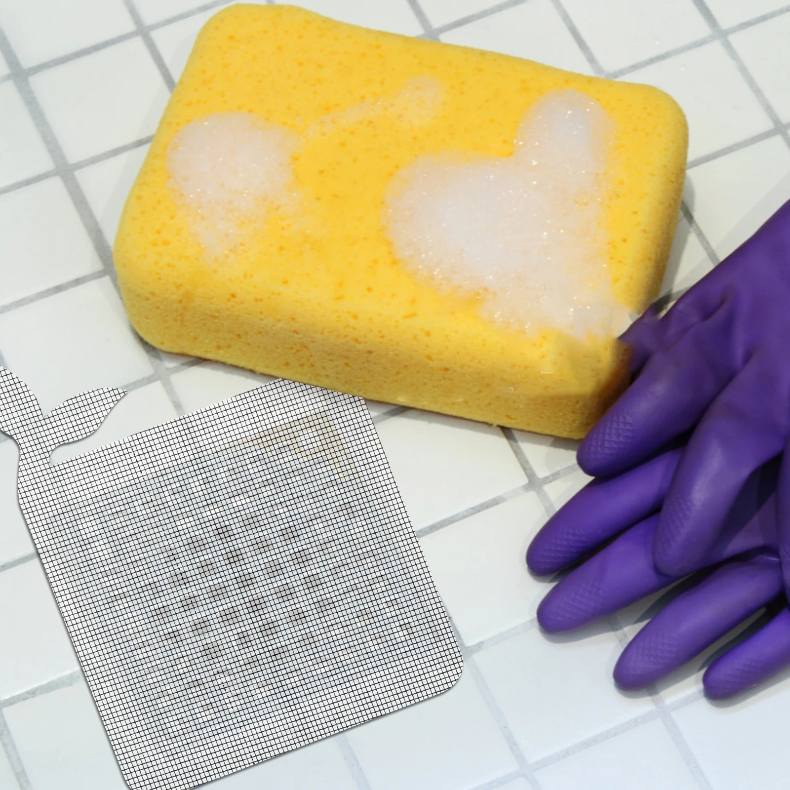 

10Pcs Bathroom Floor Drain Sticker Disposable Hair Filter Shower Drain Cover Anti-Clogging Hair Catcher Sticker