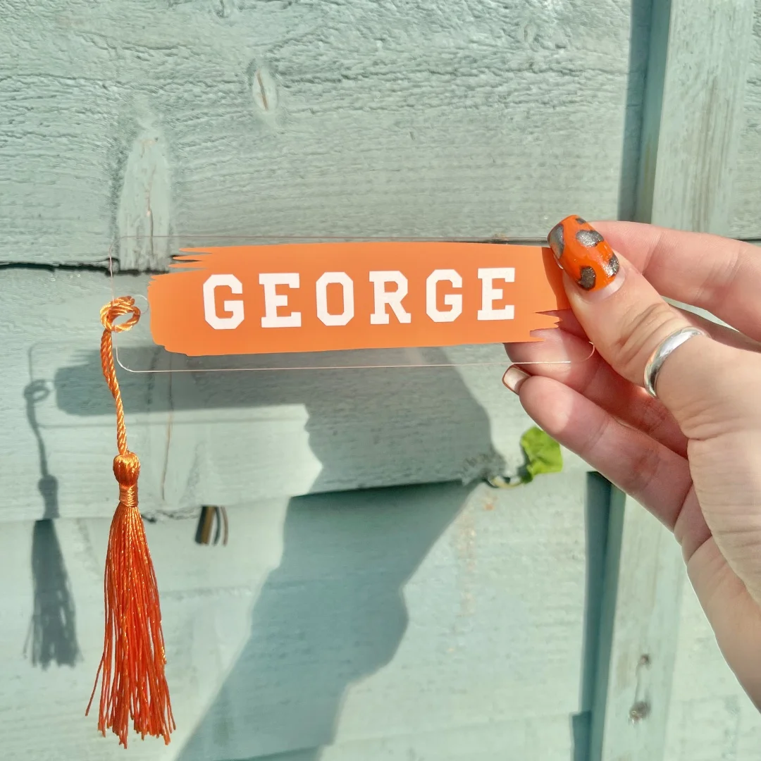 Customized football sports jersey bookmarks with cotton tassels - Customizable in bright colors - A gift for dad, son, or brothe view 5