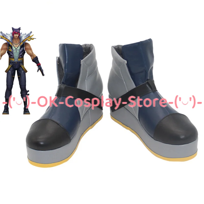 

Game LOL The Boss Sett Cosplay Shoes Halloween Carnival Boots Cosplay Prop PU Shoes Custom Made