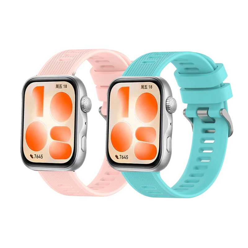 Outdoor Waterproof Silicone Watch Strap+Connector For Fitbit Versa 4 3 / Sense 2
