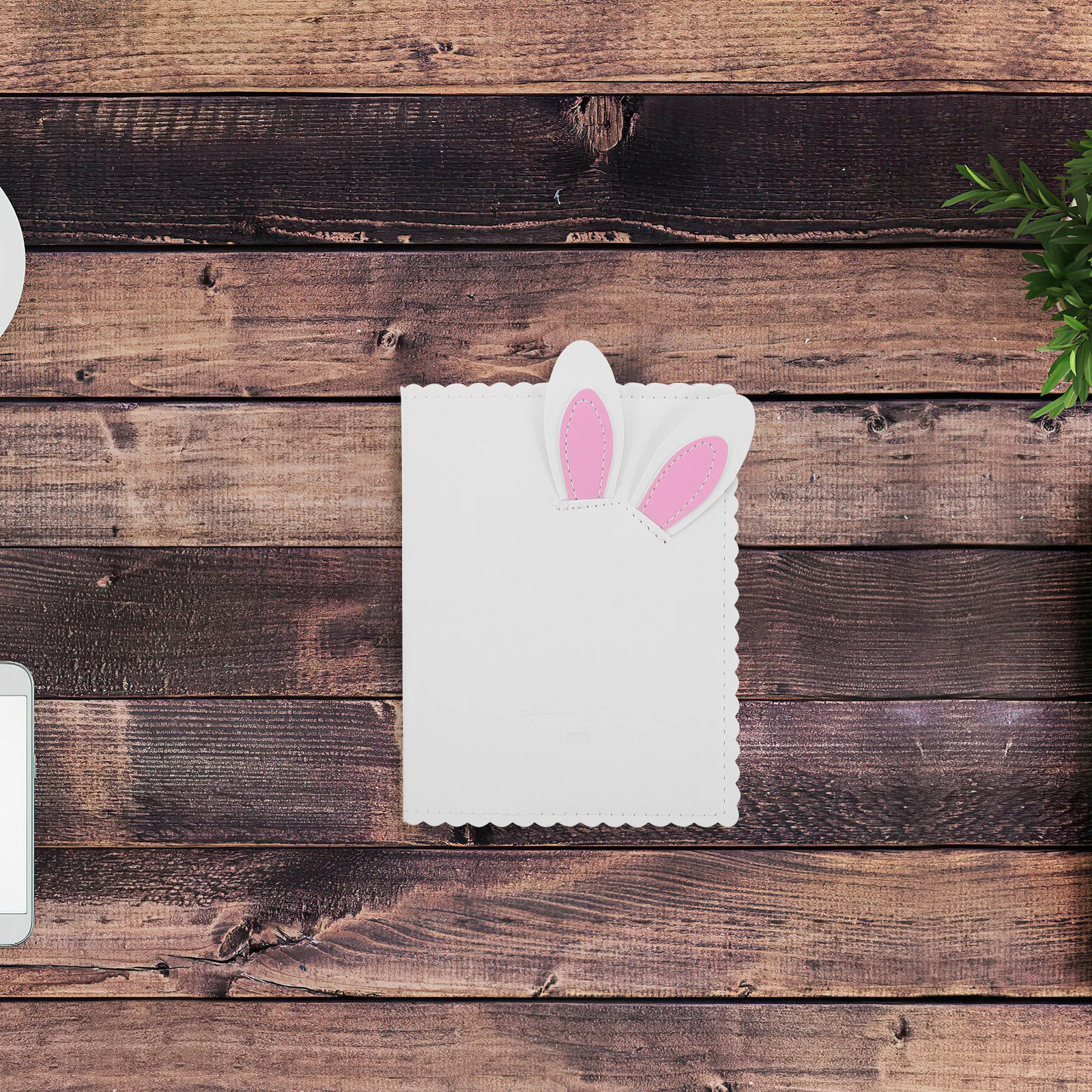 

Mini Bunny Photo Album For Scrapbook for Girls Bookshelf Photo Albums White PU Keeper Soft