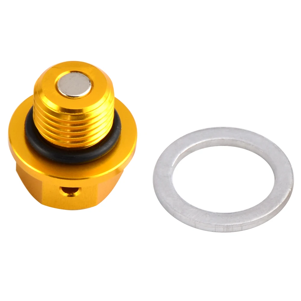 CNC M12xP1.25 Magnetic Oil Drain Plug Bolt For Suzuki RM 125 250 250Z Z250 DR Z70 Z100 Z250 Z400S Z400E Z400SM DRZ 400S 400E