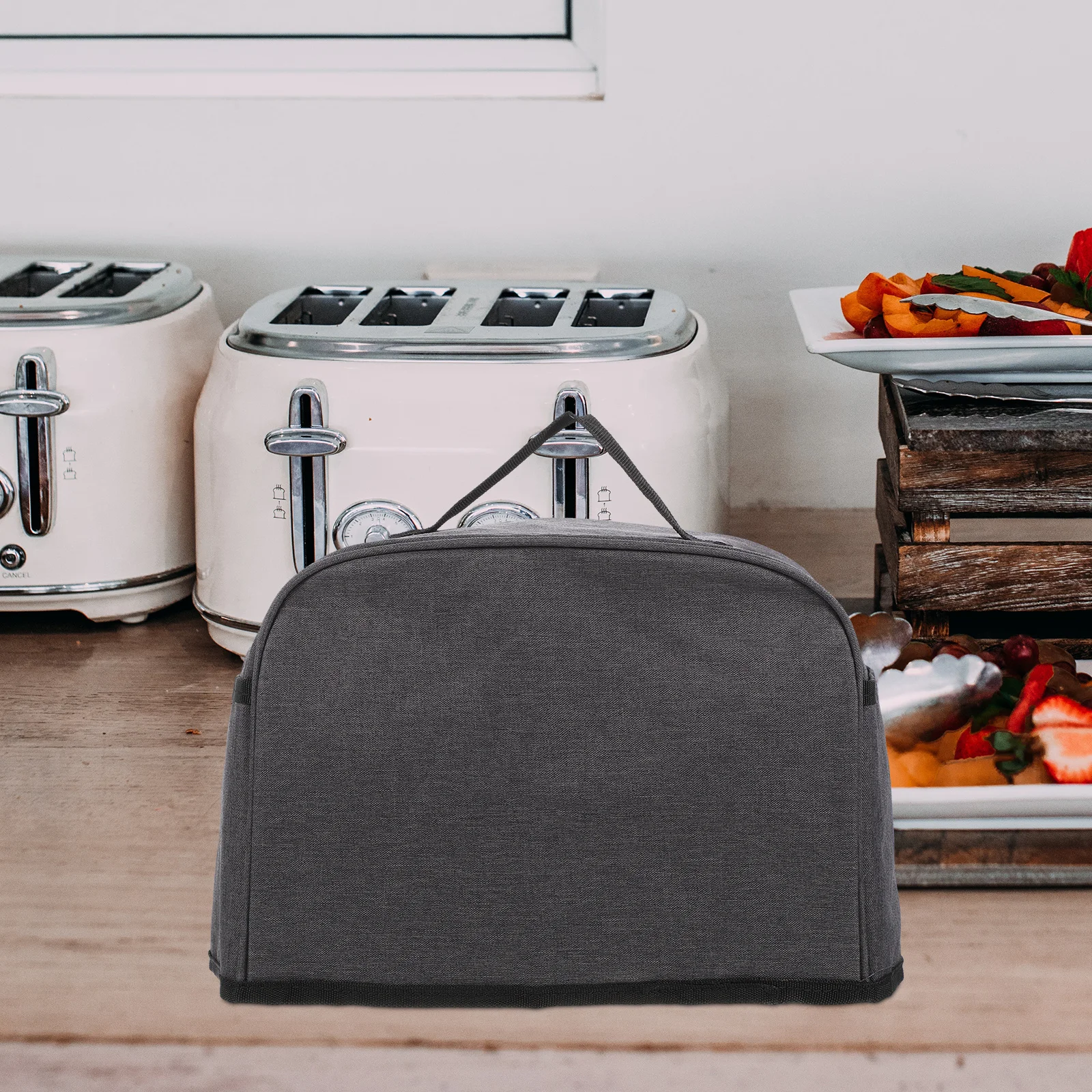 

Dustproof Cover for Toaster Household Appliance Protective Sleeve Washable Wear-Resistant Padded Insulated Cover with Pocket