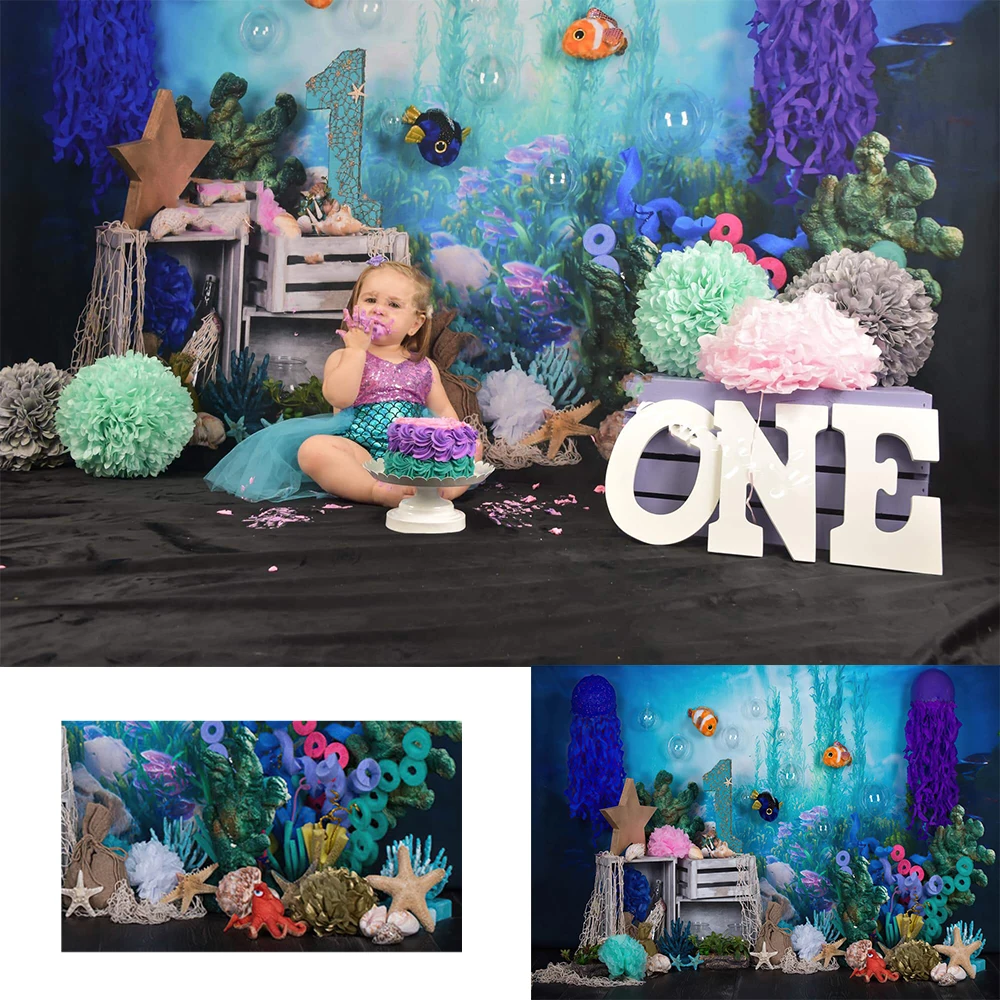 Mocsica Bluey Princesa Photocall Fotografia Fundo Menina 1 ° Aniversário Decoração Glitters Balão Backdrop Photo Studio