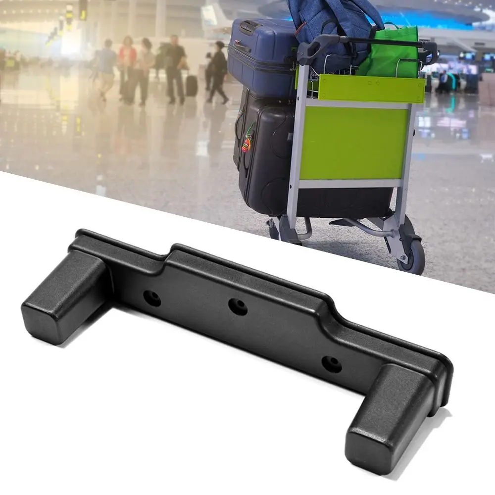 Black Luggage Feet Stud Tool Replacement Plastic Trolley Luggage Bracket Front Feet 24*6.6cm Suitcase Foot Universal