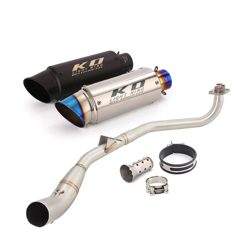 

Motorcycle Exhaust System For Honda MSX125 Grom 125 SF 2021-2023 Muffler Tips Header Link Pipe Stainless Steel With DB Killer