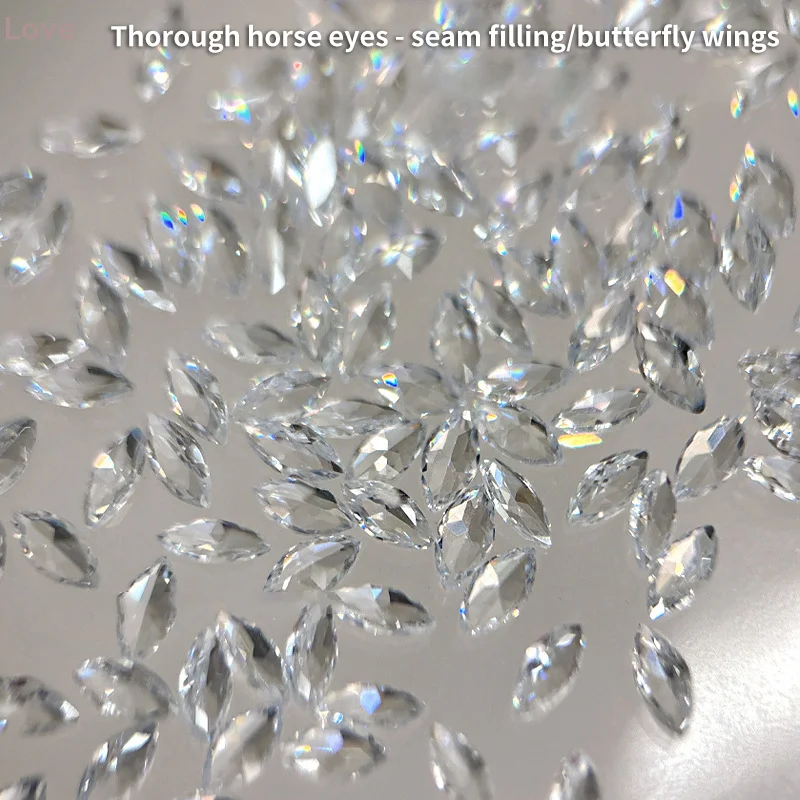 [L & P] 20 قطعة الزركون مسمار مبهرج الديكور تحميل مجسمة مسمار الملحقات مسمار اللوحة صالون الأظافر مسمار الفنانين