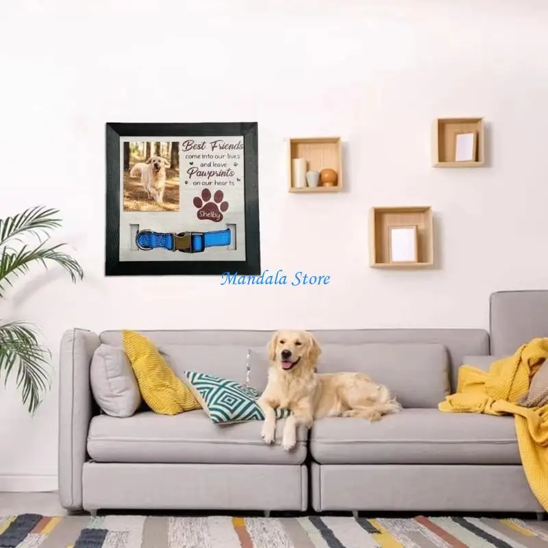 

U2JC Stylish Pet Memorial Photo Picture Frame for Home or Office Desktop Decoration