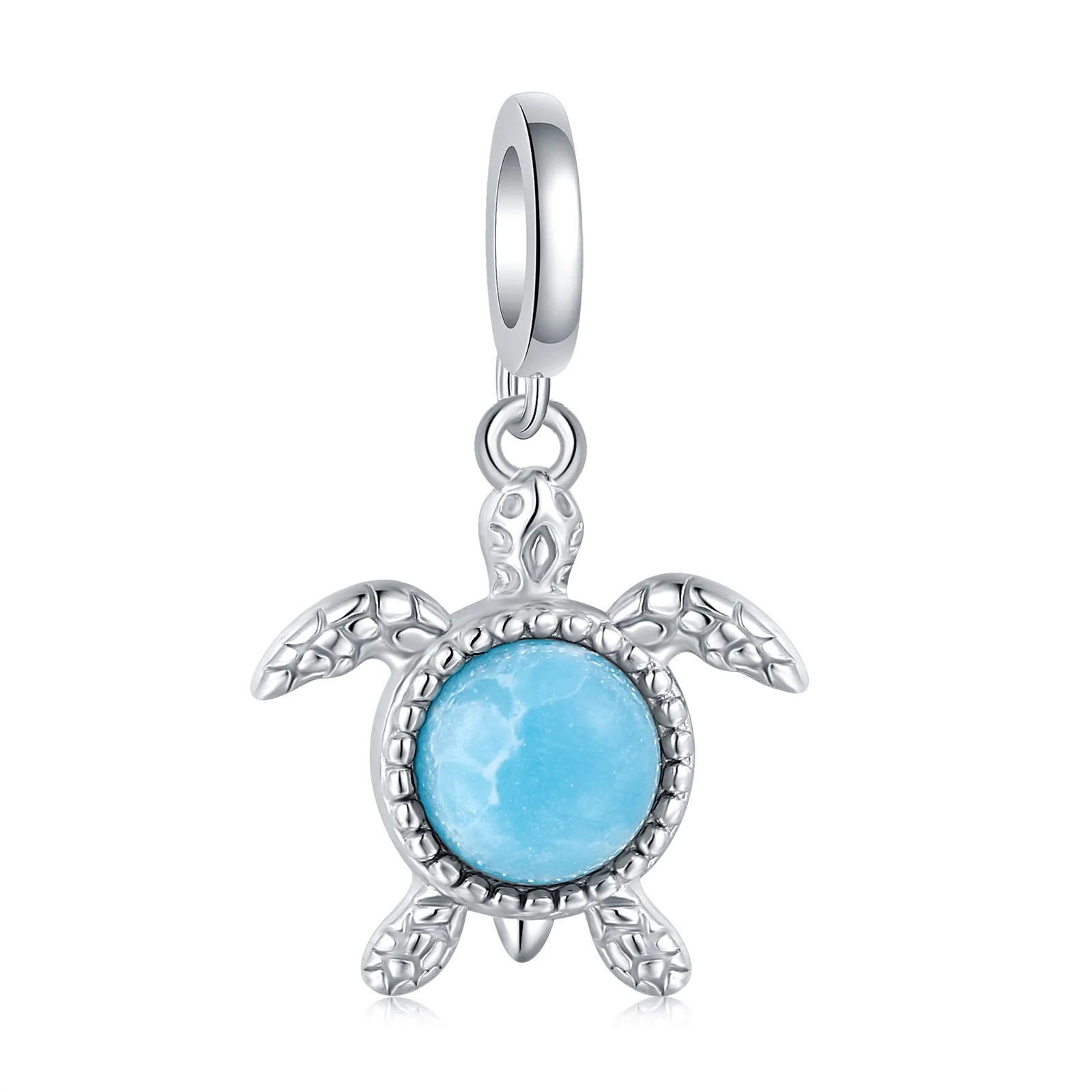 925-スターリングシルバー-ウミガメ-ビーズ-自然-海-ラリマー-チャーム-ヨーロッパのブレスレットジュエリーに適合-女性への誕生日クリスマスギフト