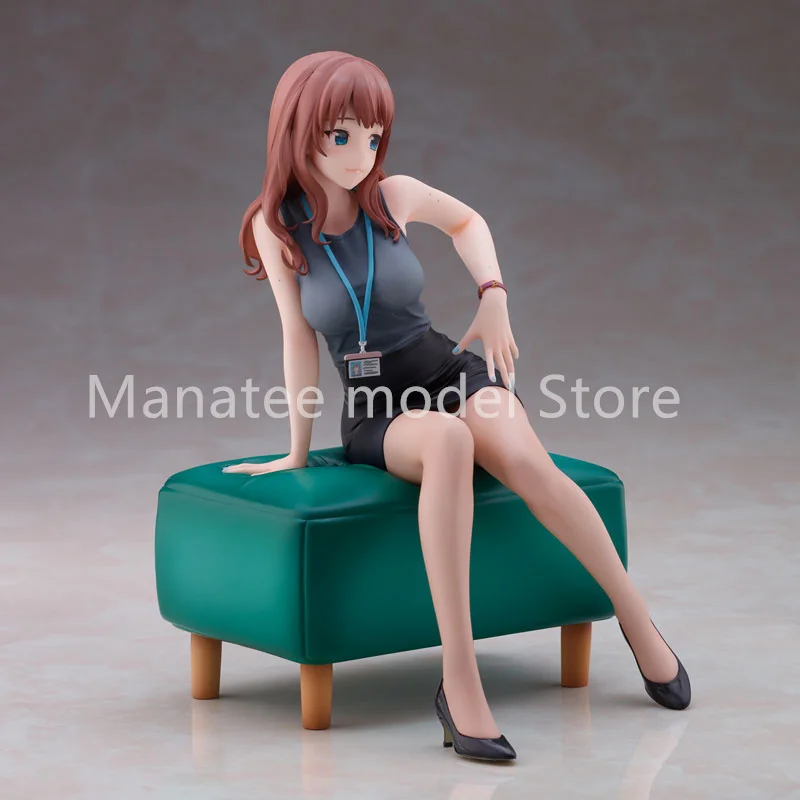Union Creative Original Doushima Illustration "Hokuro no Ooi Senpai OL-san" PVC Action Figure Anime Model Toys Collection Gift