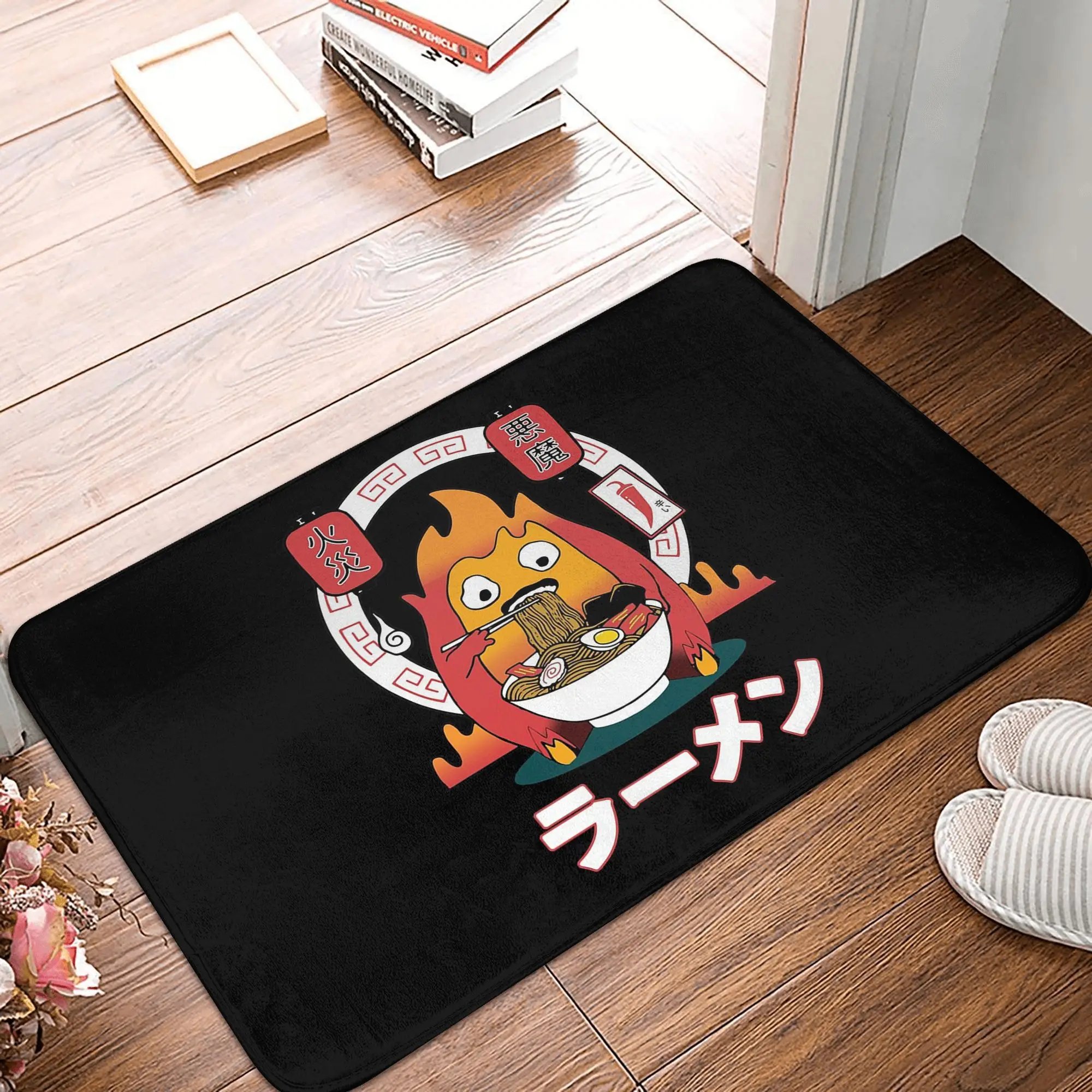 Picante Calcifer studio ghibli felpudo antideslizante alfombra a prueba de polvo para entrada de cocina hogar baño alfombrillas