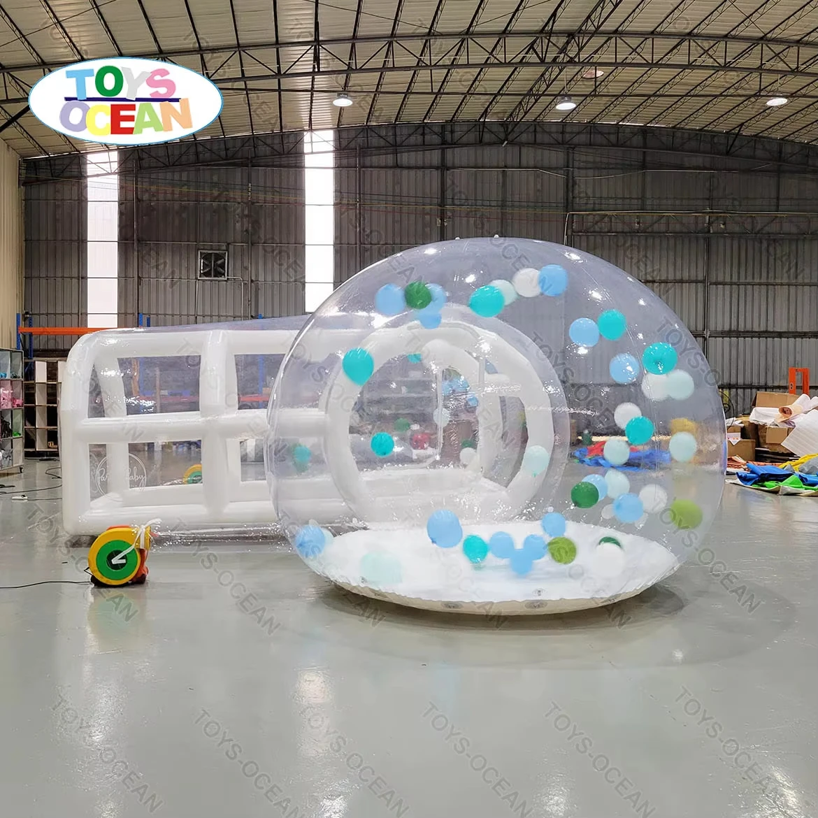 Connected double-sphere transparent bubble house, large inflatable balloon house, inflatable tent for team building and party sc