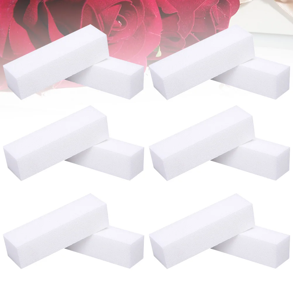

12pcs Nail Buffer Block For Finger Toe Nails Shaping Manicure Pedicure Care Lightweight Washable All-Sided Sponge Nail File