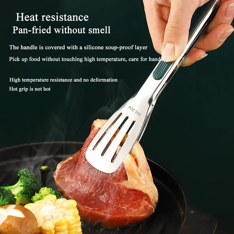 

Anti Heat Bread Clip,Stainless Steel Kitchen Utensils, Food Tongs, Buffet Cooking Tool, Pastry Clamp, Desserts, Salads Barbecue