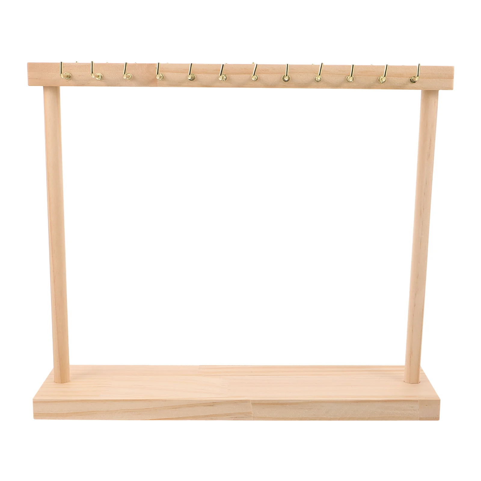 

Necklace Display Stand 24-Hook Wood Jewelry Organizer Double-Sided Hanging Design Solid Wood Jewelry Storage Rack Home Dresser