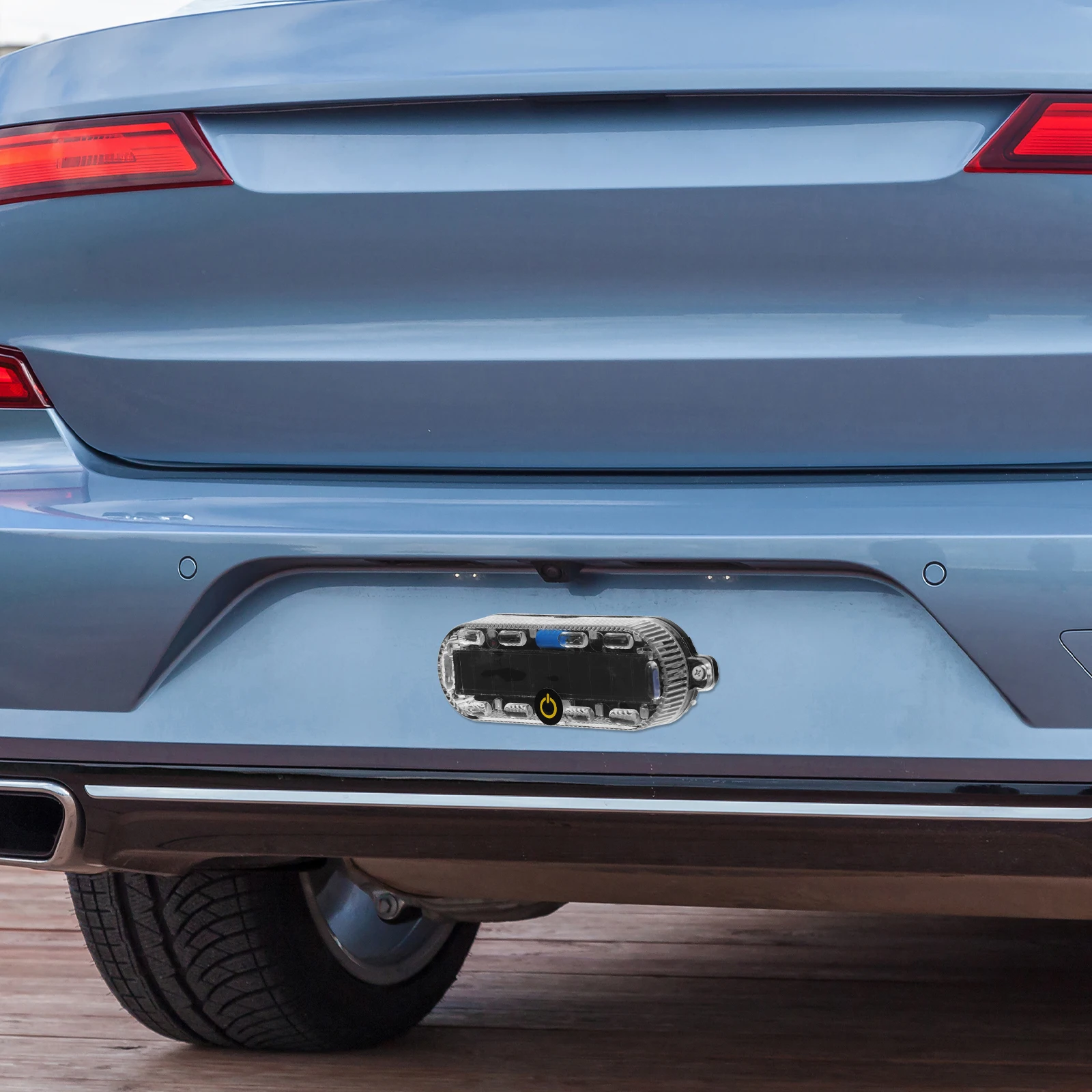 

2pcs Solar Powered Motorcycle Warning Light Led Rear Lamp For Motorbike Safety Driving Lamp Tail Light For Night Riding