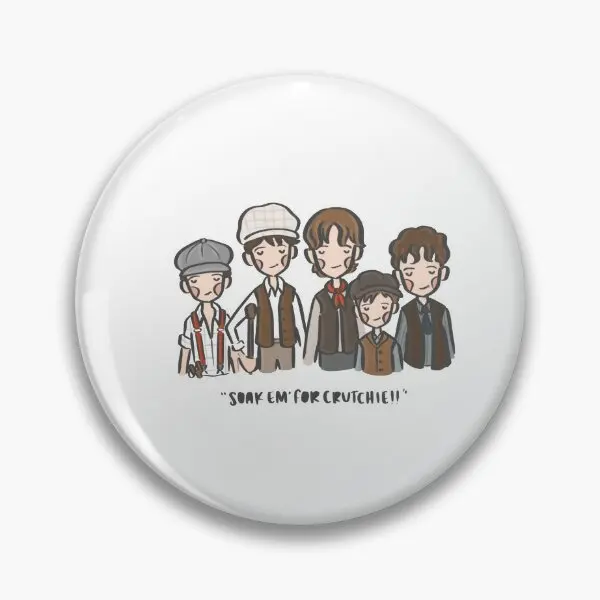 Soak Em For Crutchie Newsies Design  Soft Button Pin Jewelry Funny Lover Cartoon Decor Lapel Pin Collar Hat Creative Metal