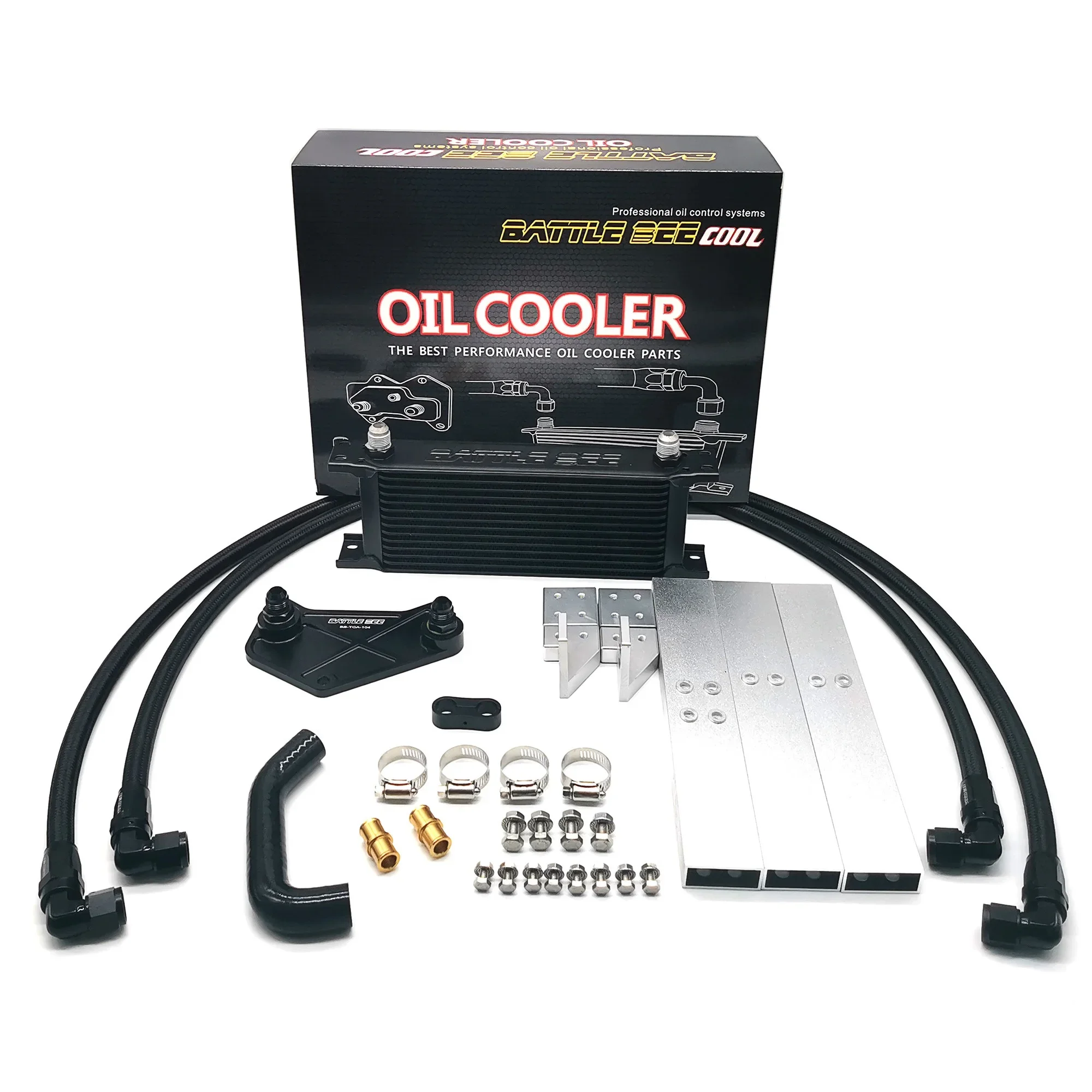 

SYPES Hot 1 Set Of Gearbox Original Cold Cooler CNC Aluminum Oil Cooler For VAG Volkswagen Audi Golf 6-speed DSG Oil Cooler Kit