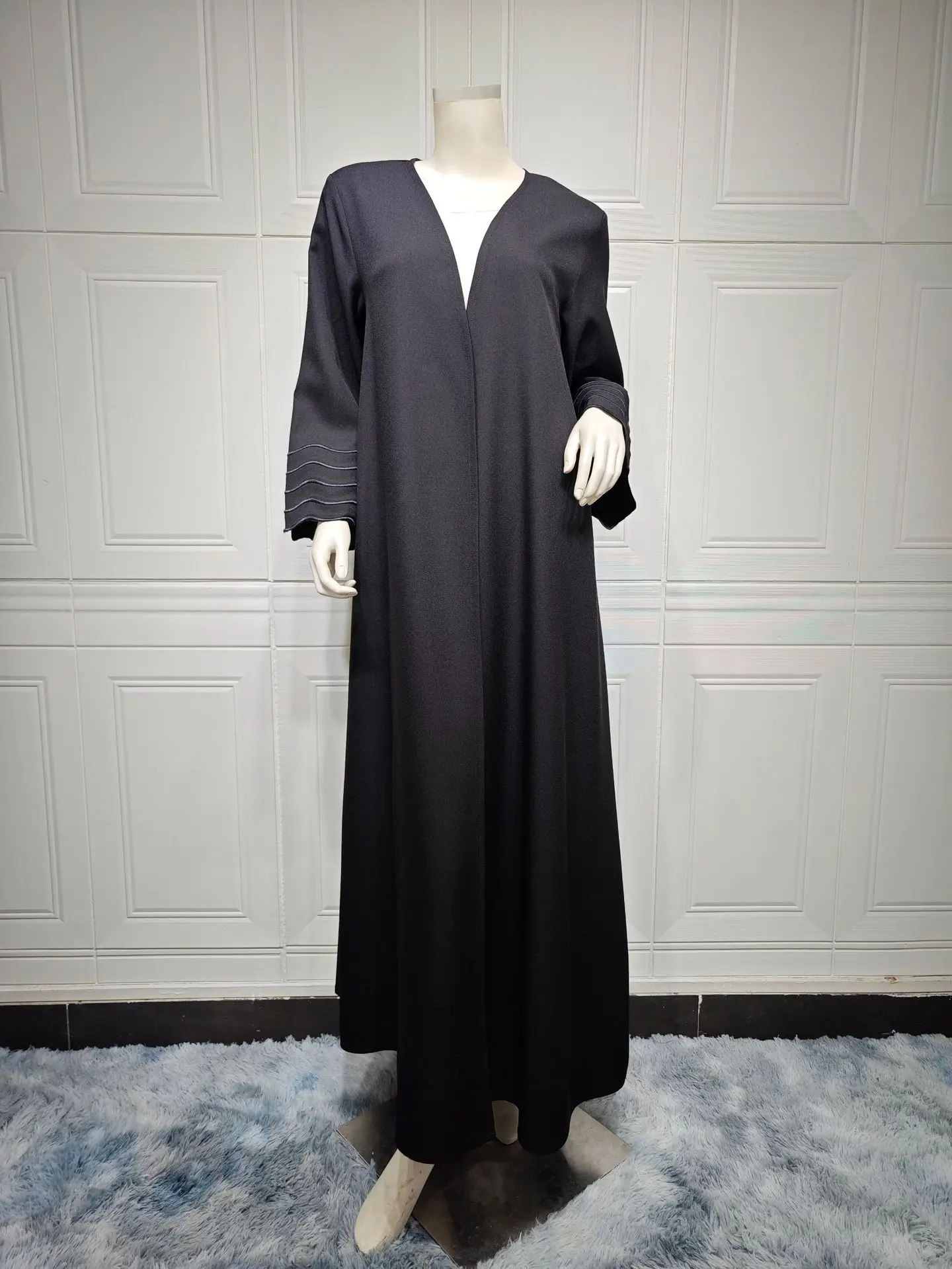 2024 New Dubai Open Abaya con Hijab per donne musulmane arabo turchia Abaya primavera autunno Cardigan cappotto modesto abbigliamento islamico