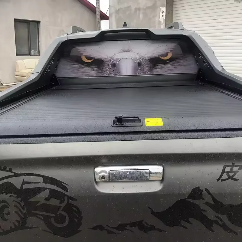 Tonneau Cover Roller Lid Pick up Truck Hard Bed Car Retractable Aluminium Alloy for Isuzu Dmax Black 4X4 Pickup Truck Cars Autos