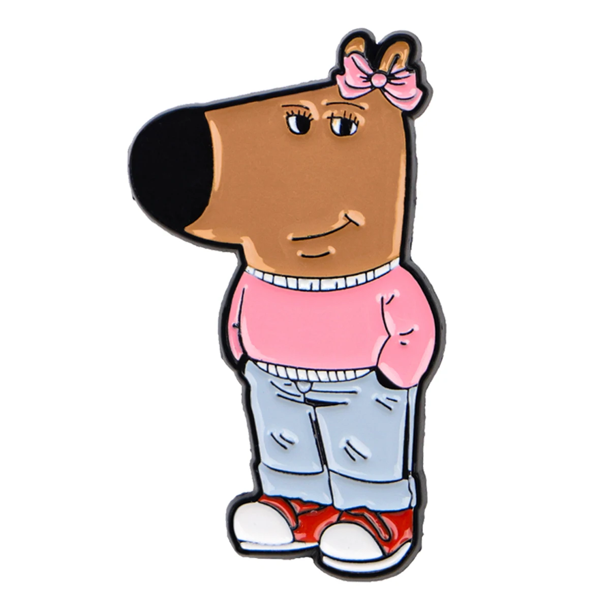 

Chill Guy Cute Dog Enamel Pin Funny Girl Image Brooches on Clothes Badge Bag Lapel Woman Men Jewelry Gifts for Kids Friends