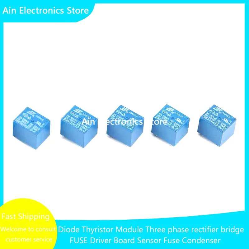 SRD-05VDC-SL-A SRD-12VDC-SL-A SRD-24VDC-SL-A SRD-48VDC-SL-A 05V 12V 24V 48V 5PCS/lot 4pin 5pin NEW Relays