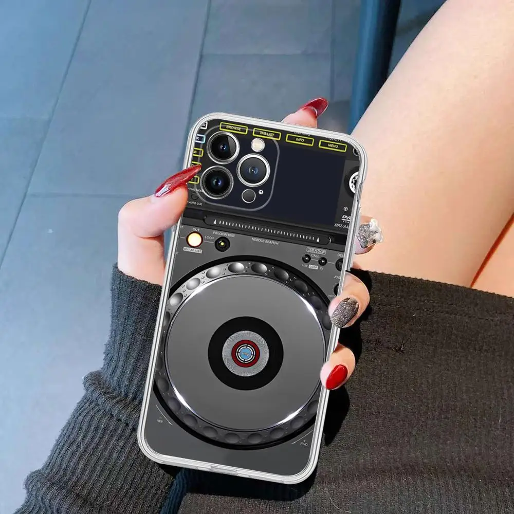 DJ Professional DJ Controller Phone Case Silicone Soft for iphone 15 14 13 12 11 Pro Mini XS MAX 8 7 6 Plus X XS XR Cover