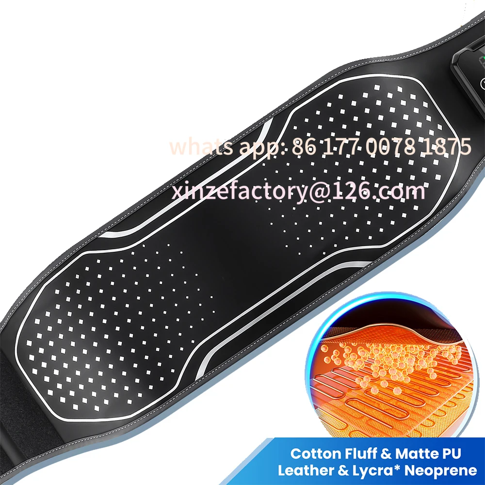 Customizable 120cm Air Bladder Squeeze Waist Massager Vibration Airbag Heating Pad Release Lumbar Pressure Spinal Brace