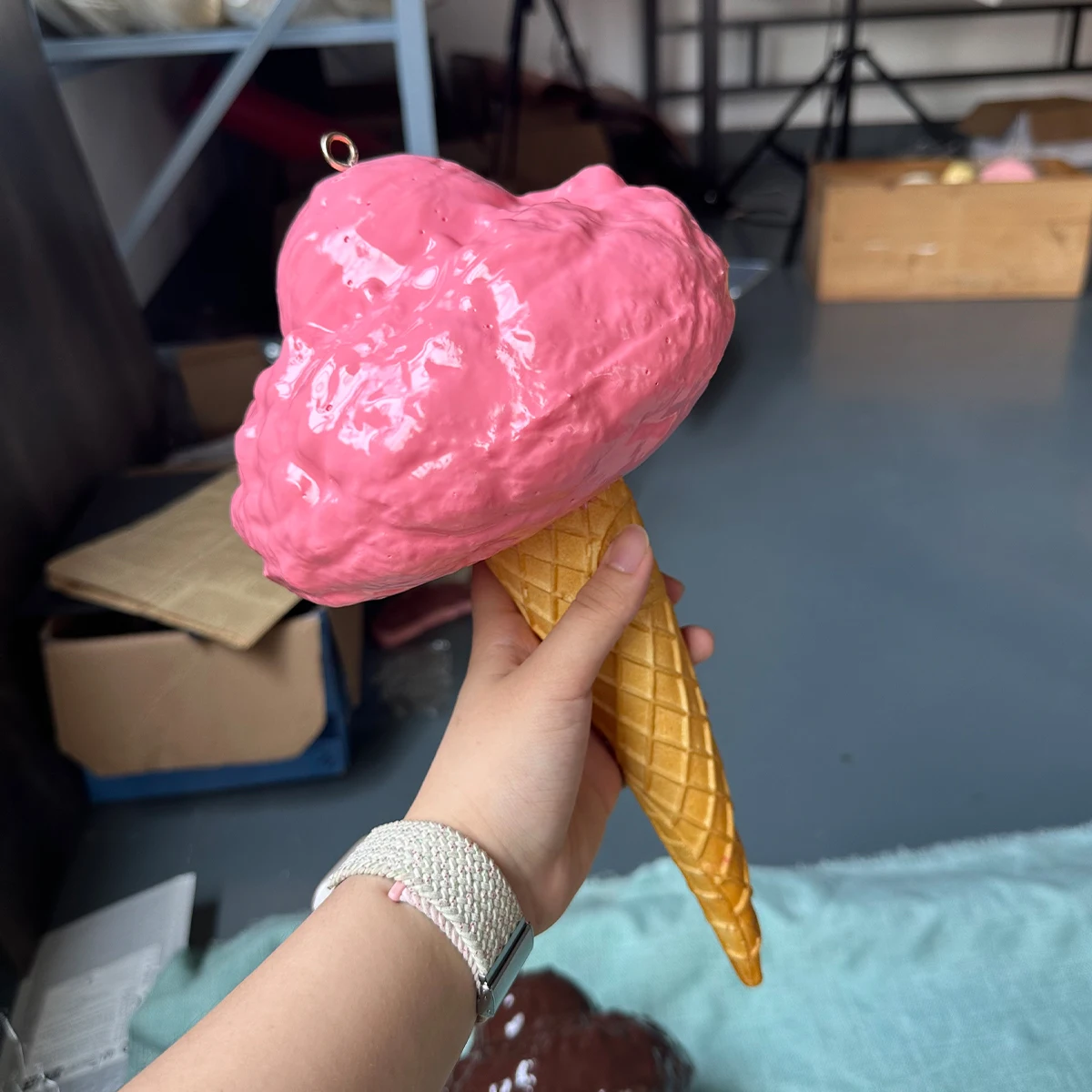 Foam cloud ice cream model,hanging ice cream model,photo props for festival party,window photo,dessert house home decoration pro