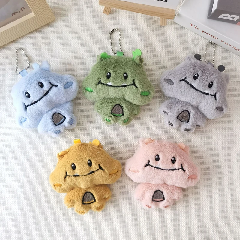 Kawaii Big Mouth Dragon Pendant Mini Plush Doll Cartoon Bag Ornament Gift Doll Pendant Plush Keychain Gift