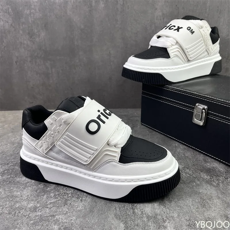 Large Size Spring and Autumn Fashion New Style Trendy Versatile Men's Shoes Versatile Lightweight Thick Soled Sports Men's Shoes