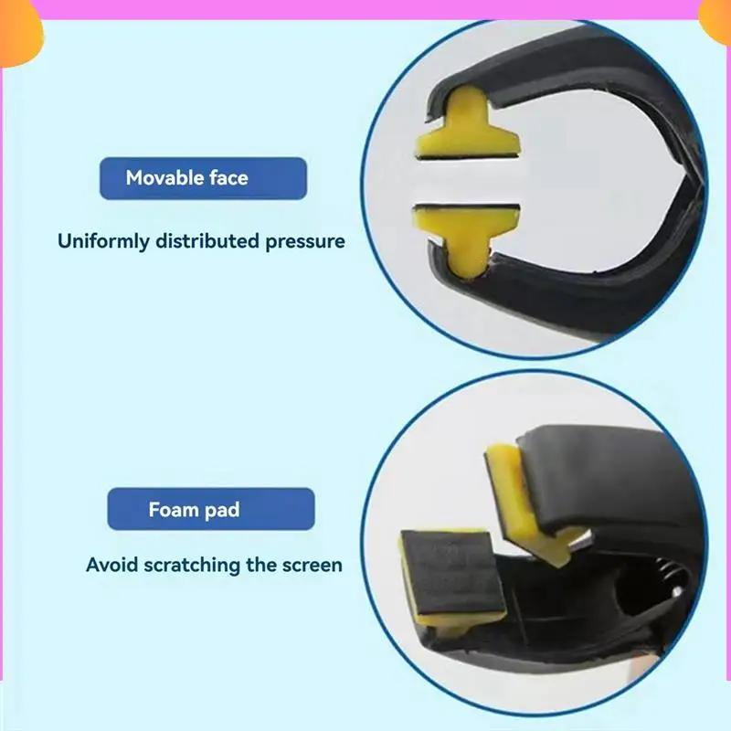

A23P 10Pcs Mobile Phone Flat Plastic Fixer Clip Maintenance Fixture Tool Screen Warping Glue Fixing Clip