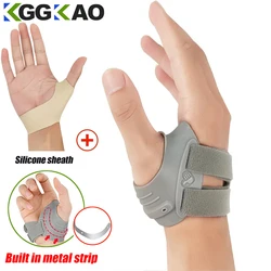 Ortesis de articulación para el pulgar, soporte de férula de Color puro, ligero, transpirable, para la mano derecha e izquierda, para artritis, alivio del dolor, tendinitis