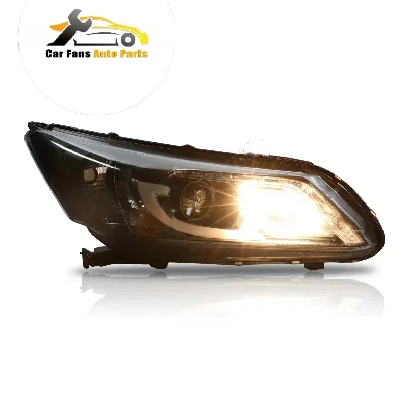 Original Used Front Bumper Assembly and Car led xenon Headlight for Hoda accord  Quality Accessory with Accord Bulb