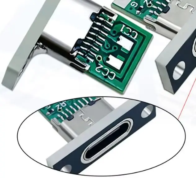 

10-50pc Type-C USB Jack 3.1 Type-C 2Pin 4Pin 5Pin 6Pin Female Connector Jack Charging Port USB 3.1 Type C Socket With Screw fixi