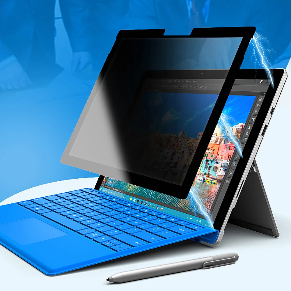 

Противошпионская пленка из закаленного стекла, противошпионская фотопленка для Microsoft Surface Pro 7 Surface Pro X 2021 0,51 мм, пленка для конфиденциальности