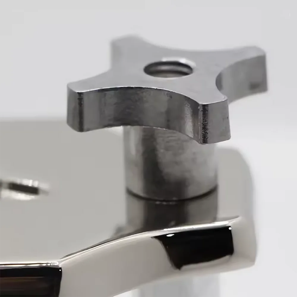 1pc Dental Single Compress Press Lab Equipment Stainless Steel Boiled Tooth Box Reline Jig for Dentistry Laboratory Tool Machine