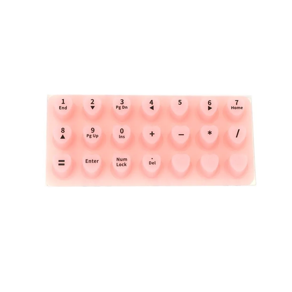 Raised Raised Keyboard Stickers Adhesive Soft Silicone Nail Art Keyboard Stickers 3D Self-adhesive Silicone Keycaps Nail Art