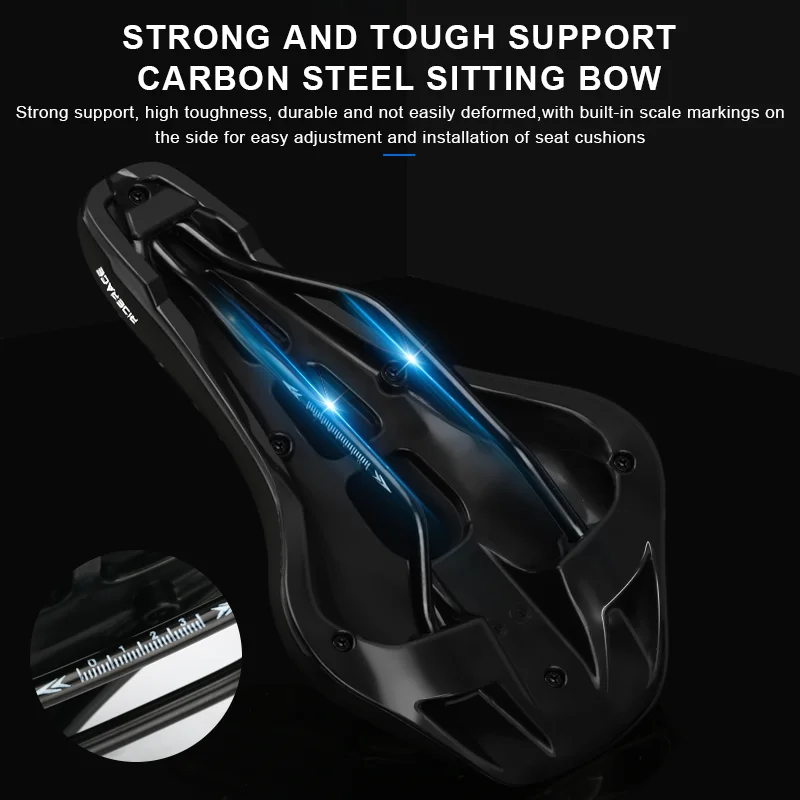 Bike Saddle Hollow Breathable Waterproof Ergonomics Mountain Road Bicycle Seat Shockproof Soft Comfortable Cycling Accessories