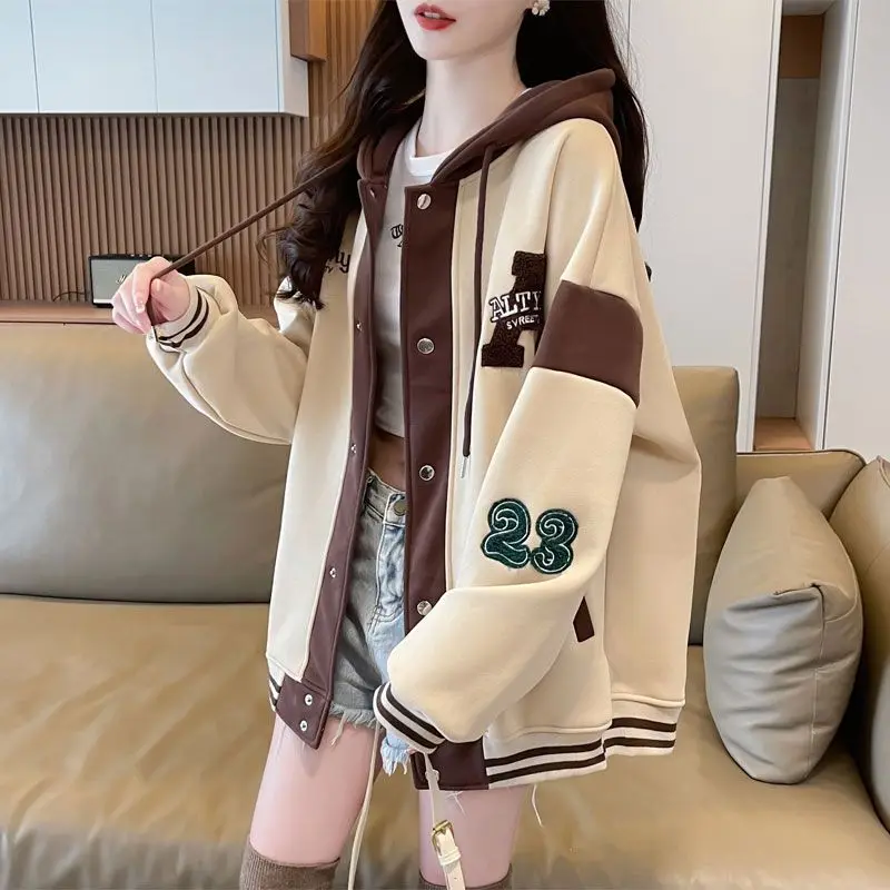 

Baseball Jackets Girls Yellow Womens Spring Woven Vintage Multi-Colored Liner Baseball-Uniform Stretchy Racer Notched Retro
