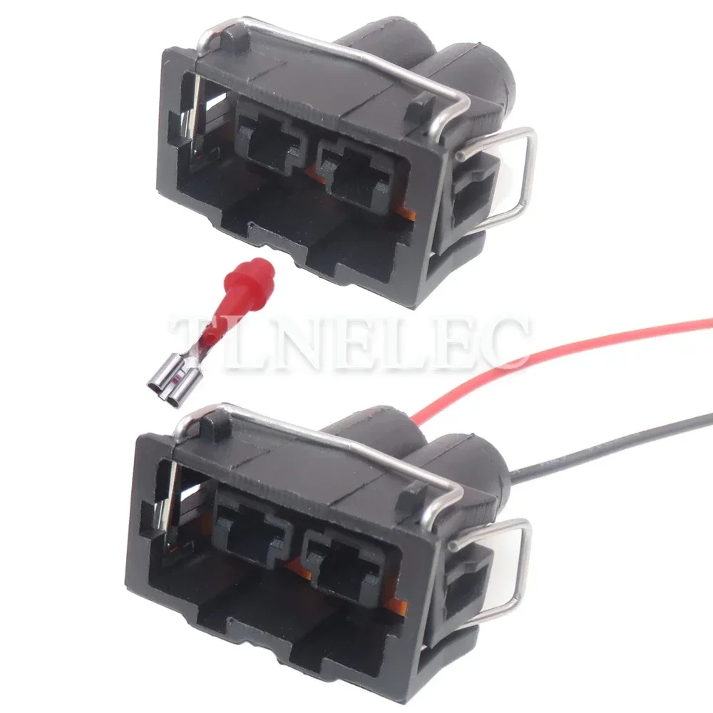 2 Pin Way Car Wire Harness Socket With Wires Auto Sound Horn Sealed Connectors For VW 15363600 357951772 357 951 772