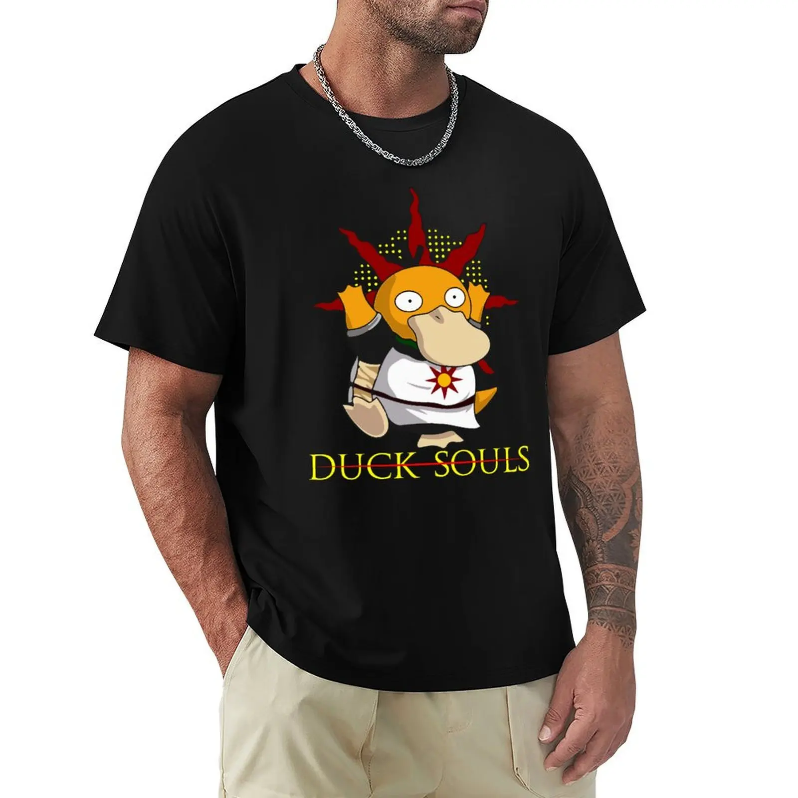 

Psydúck Duck Souls Graphic Trending Unisex Youth Funny Sellers Trend T-Shirt for a boy Blouse blue lock mens designer clothes