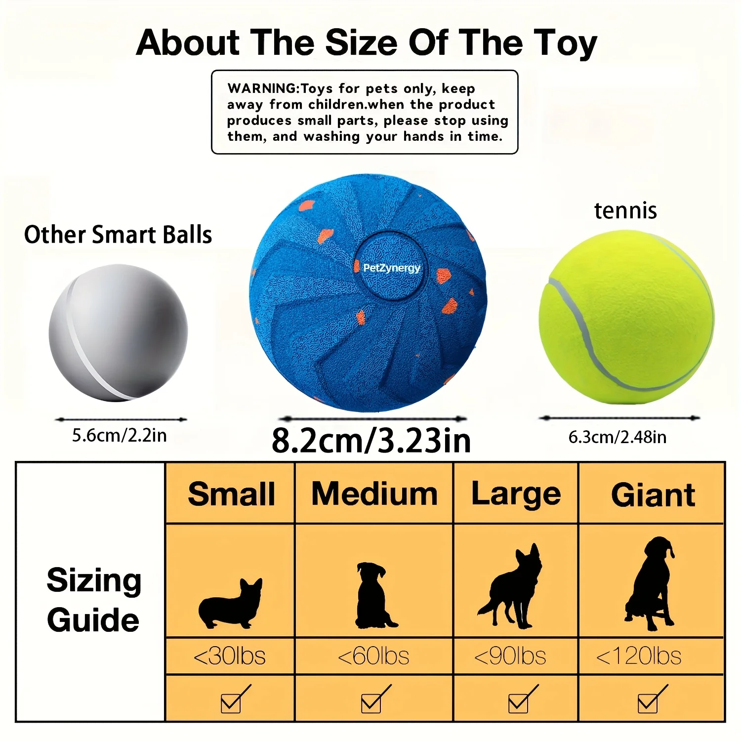 An interactive smart dog toy featuring automatic movement, bouncing, and rotation capabilities; made from E-TPU material,