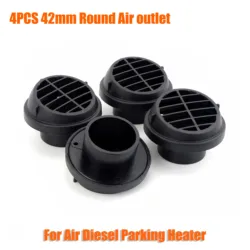 4PCS 42mm Mini Air Vent Ducting Piece Duct Pipe Outlet Rotatable Diesel Parking Heater For Car Truck VAN Camper Type B