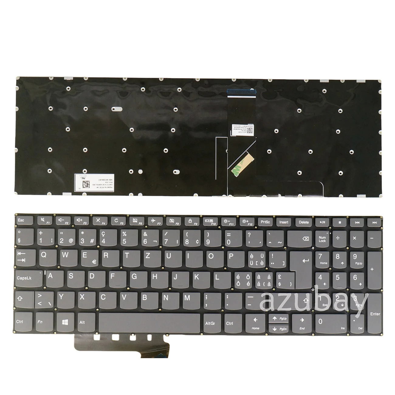 Keyboard For Lenovo IdeaPad 3-17ada05 3-17are05, 3-17iil05 3-17iml05, V15 G1-iml, V17-iil Swiss German Slovenian Croatian QWERTZ