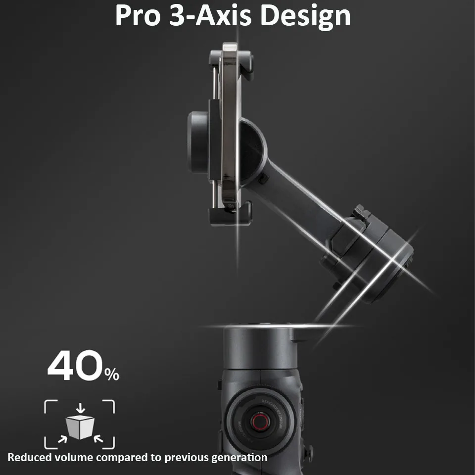 ZHIYUN Smooth 5S Handheld Stabilizer 3-Axis Smartphone Gimbals Selfie Stick for iPhone 14/13 Pro Max Samsung Huawei Xiaomi